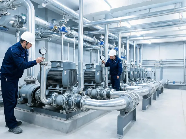 Municipal water pump station