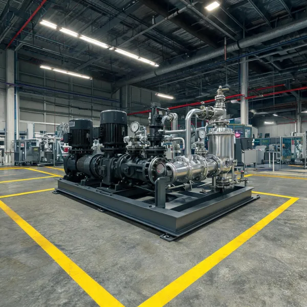 Industrial process pump skid