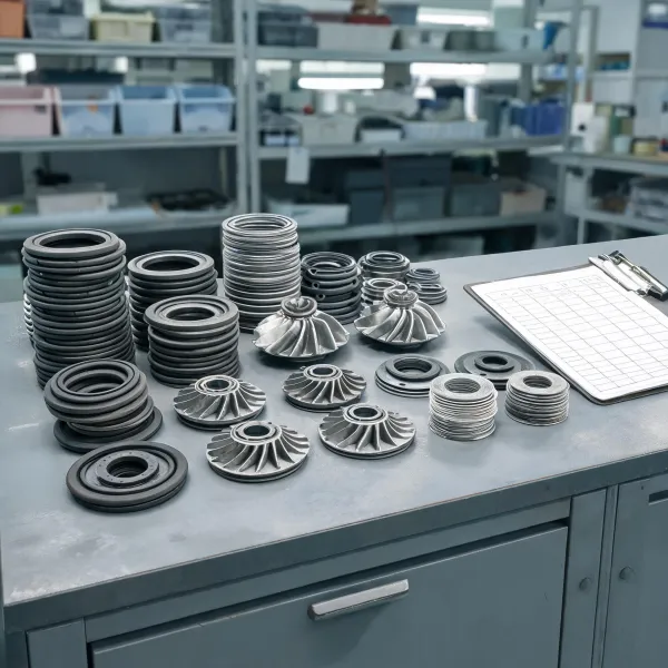 MRO parts counter with pump components